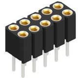 Fischer Elektronik-BLY 2 10 Steckverbinderleisten und Leiterplattenbuchsen Conn Socket Strip SKT 10 POS 2mm Solder ST Top Entry Thru-Hole