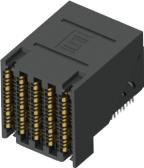 Samtec-EBTF-6-12-2.0-S-RA-1-T Steckverbinder, Mutterplatine Conn Backplane HDR 144 POS 2mm Press Fit RA Thru-Hole Tray