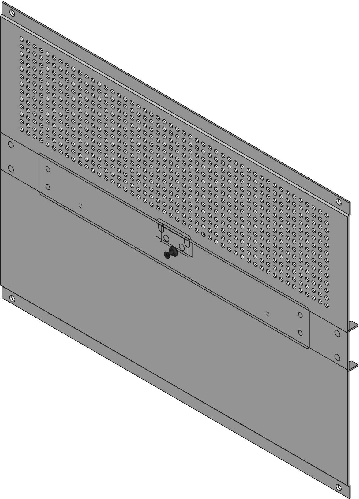 Hammond Manufacturing-RMCV190113BK1 箱、罩及架 Black Aluminum Rack Mount Instrument Enclosure
