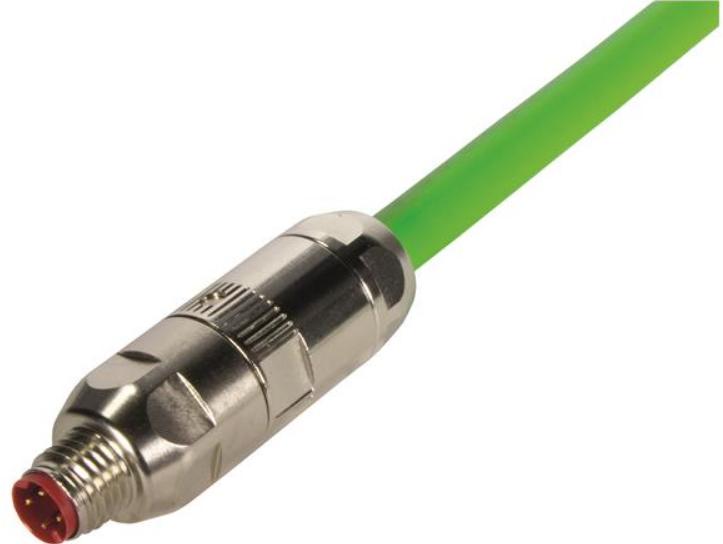 HARTING-21021451405 Steckverbinder, rund Conn M8 Circular PIN 4 POS IDT ST Cable Mount 4 Terminal 1 Port