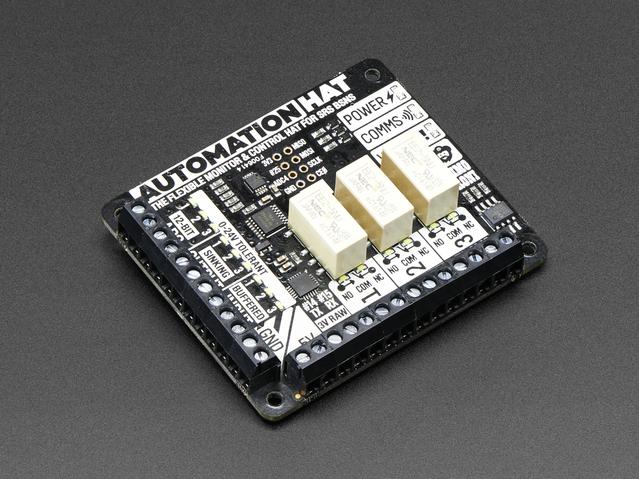 Adafruit Industries-Pimoroni Automation HAT | 3289 开发套件和工具 EE2-5NU ADC/Signal Relay Development Tool