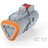 TE Connectivity-1-2370703-1 Custodia filo connettore dedicato 3POS, DIA 1.5MM, Soc HSG ASSY, SLD, Cod NEUT
