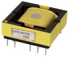 Bel Fuse-SPFC-EFD30-225 Induktor verbleit PFC Choke Wirewound 200uH 10% 100KHz 1.4A 0.3Ohm/0.35Ohm DCR Pin