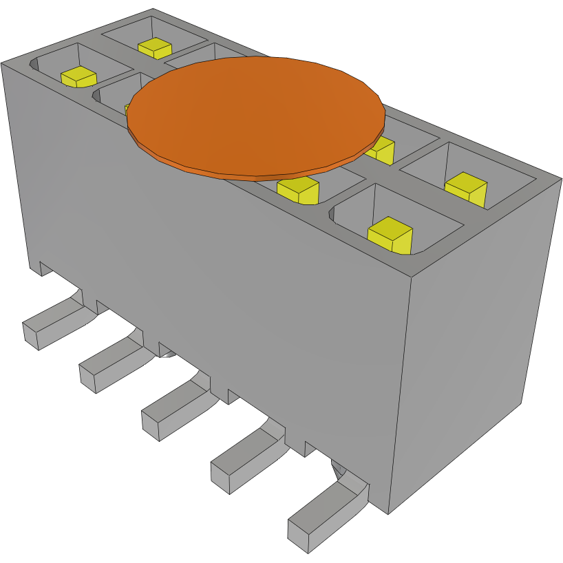 Samtec-IPT1-105-01-S-D-VS-A-K-TR Steckverbinderleisten und Leiterplattenbuchsen Conn Wire to Board HDR 10 POS 2.54mm Solder ST Top Entry SMD Mini Mate® T/R