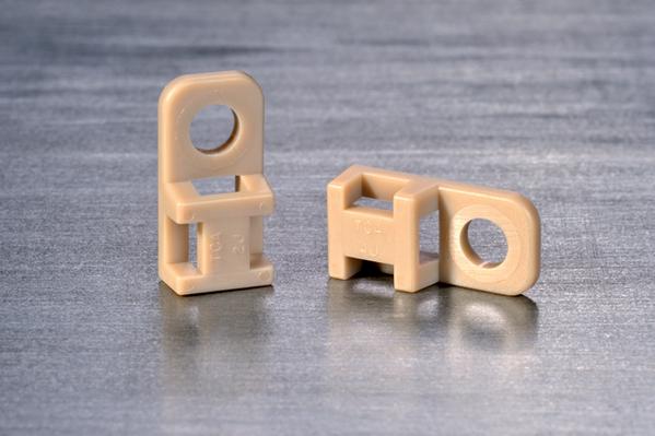 HellermannTyton-151-00758 Kabelzubehör Cable Accessories Cable Tie Mount Polyetheretherketone Beige Bag