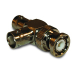 Conn BNC Adapter 0Hz to 4GHz 50Ohm T Style (2)F/PL Gold