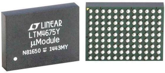 Analog Devices-LTM4675EY#PBF Convertidor de CC a CC y módulo del regulador de conmutación Dual 9A or Single 18A μModule Regulator with Digital Power System Management