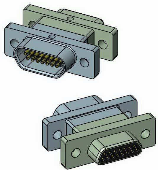 Amphenol-100RC37PCBRP2 Connettore D-subminiatura Conn Micro-D PIN 37 POS Solder RA Thru-Hole 37 Terminal 1 Port