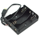 DFRobot-FIT0362 Batteriekontakte, Klemmen und Halter MicroUSB Battery Holder (3xAA)