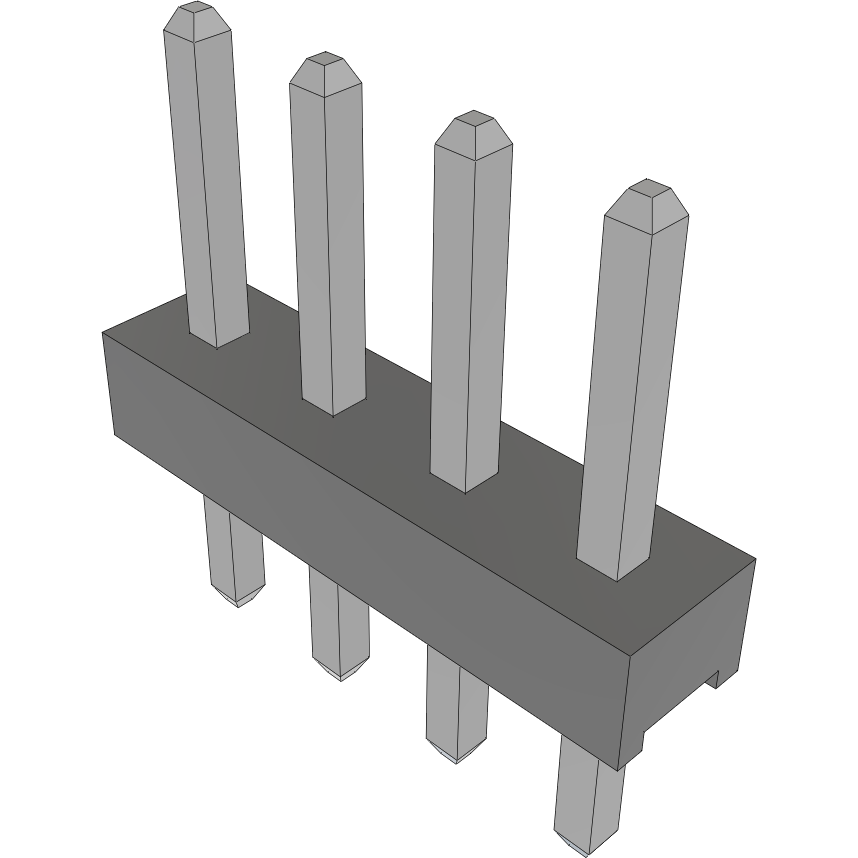 Samtec-TMM-104-03-TM-S Piastre connettori e prese PCB Conn Unshrouded Header HDR 4 POS 2mm Solder ST Top Entry Thru-Hole Bulk