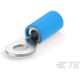 TE Connectivity-320560 Connector Terminals PIDG Ring Tongue Terminal 14-16AWG Copper Blue 21.82mm Tin Loose
