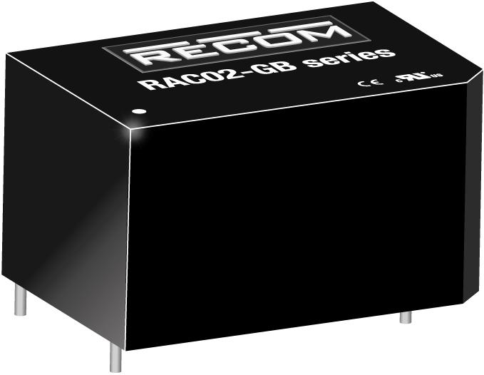 RECOM Power GmbH-RAC02-05SGB AC to DC Power Supplies AC/DC Power Supply Single-OUT 5V 0.4A 2W 4-Pin Tube