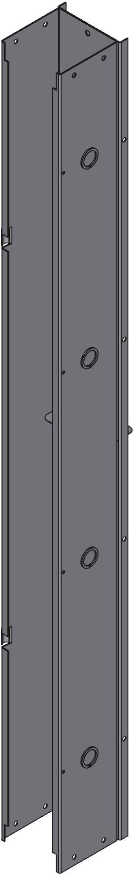 Hammond Manufacturing-CWST448 Verdrahtungskanäle Wiring Ducts Hinged Cover Square with Cover Steel Gray