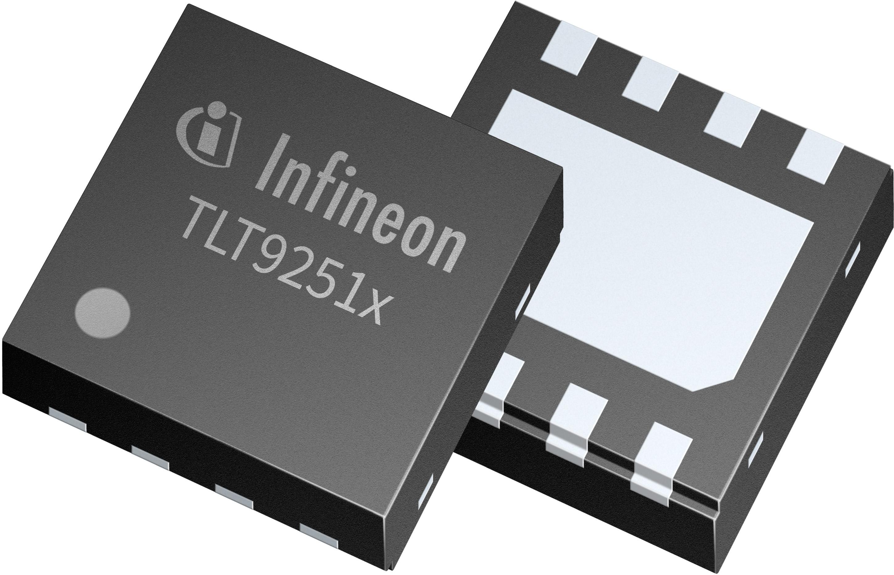 Infineon Technologies AG-TLT9251VLEXUMA1 CAN (Controller Area Network) CAN 5Mbps Normal/Standby/Forced-receive-only 3.3V/5V Automotive 8-Pin TSON EP T/R