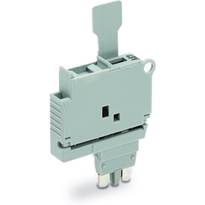 WAGO-2004-911/1000-542 Sicherungszubehör Fuse Plug with Pull-Tab, for 5 x 20 mm miniature metric fuse, with indicator lamp, 30 - 65 V, 6.1 mm wide