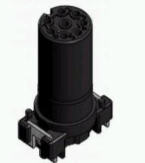 CONEC-43-01965 Steckverbinder, rund Conn M12 Circular SKT 8 POS Solder ST SMD 8 Terminal 1 Port