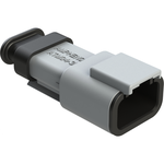 Conn Housing RCP 3 POS Crimp ST Cable Mount Gray