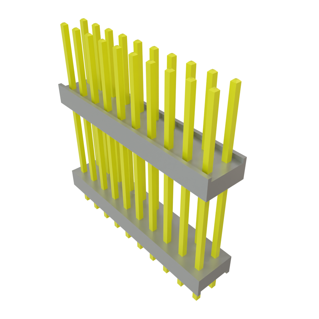 Samtec-DW-10-12-G-D-625 Steckverbinderleisten und Leiterplattenbuchsen Conn Board Stacker HDR 20 POS 2.54mm Solder ST Top Entry Thru-Hole Bulk