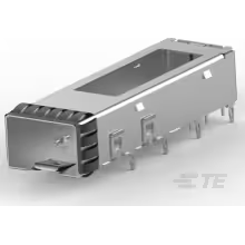 TE Connectivity-2007198-2 Steckverbinderzubehör Connector Accessories SFP+ Cage Right Angle Nickel Silver Tray