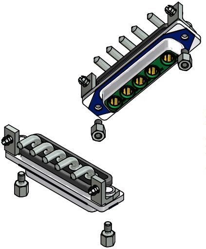 CONEC-15-007363 D-超小型连接器 Conn D-Sub F 5Power POS Solder RA Thru-Hole 5 Terminal 1 Port