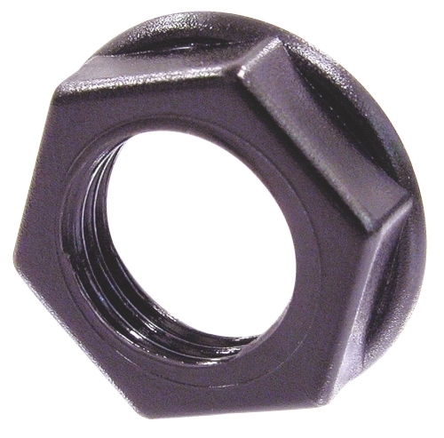 Neutrik Group-NRJ-NUT-B Muttern Nut Hex 15mm-A/F 4.75mm-THK Black Plastic