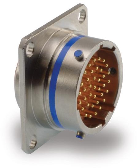 ITT Cannon-KJ5E16N26PNL Connector Circular Conn Circular PIN 26 POS Crimp ST Box Mount 26 Terminal 1 Port