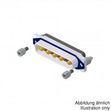CONEC-15-007223 Steckverbinder, D-Sub Conn D-Sub M 5Power POS Solder ST Thru-Hole 5 Terminal 1 Port