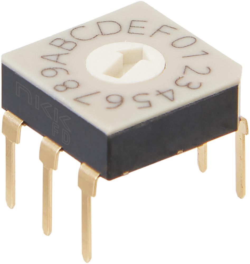 NKK Switches-FD01FC16P-S DIP-Schalter Switch DIP N.O./N.C. SP16T 16 Flush Screwdriver 20VAC 20VDC 0.4VA PC Pins 10000Cycles 2.54mm Thru-Hole