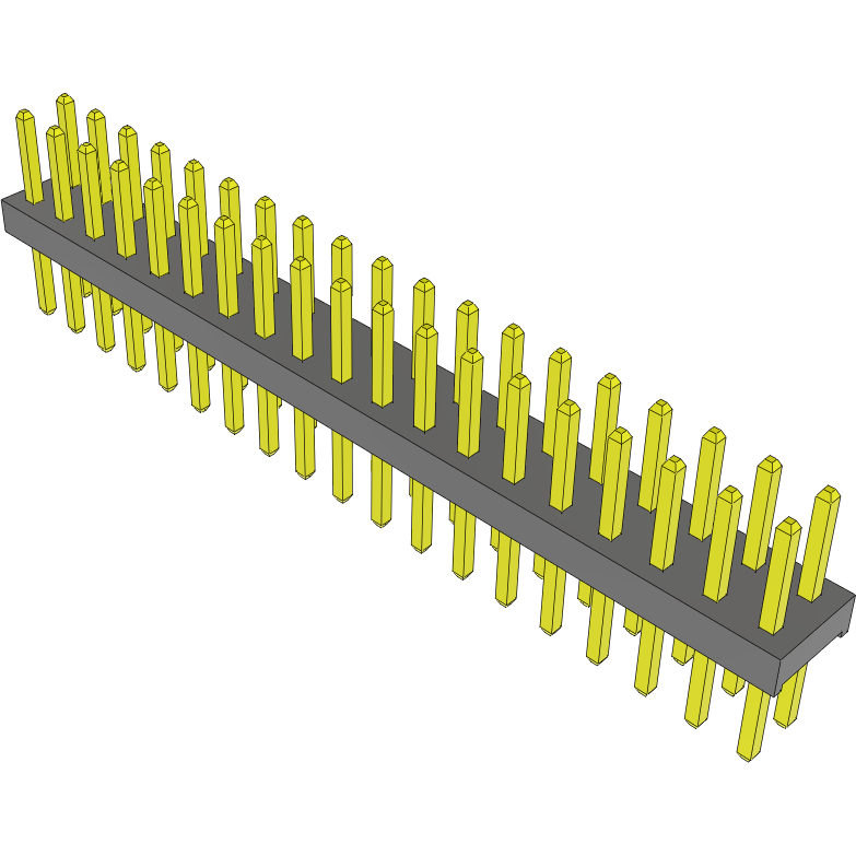 Samtec-MTMM-119-05-S-D-159 Connector Headers and PCB Receptacles Conn Unshrouded Header HDR 38 POS 2mm Solder ST Top Entry Thru-Hole Bulk