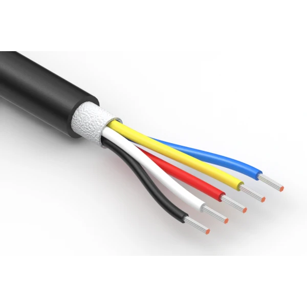 Tensility International-30-02001 Câble multiconducteur Round Cable 5Conductors 24AWG 4.9mm 600V Black Modified Polyphenylene Ether