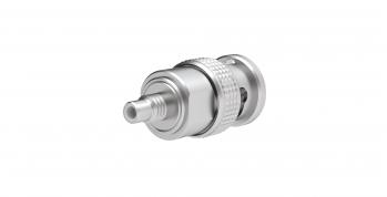 Radiall-R191117000 RF-Steckverbinder Conn SMC-BNC Adapter 0Hz to 4GHz 50Ohm ST M/M Gold Over Nickel