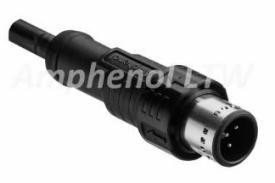 Amphenol-M12A-05BMMM-PL8B02 Andere Kabelbaugruppen M Series, M12, A Code, Metal, 4A, 05 pins, Male Connector, Male Contact, Straight, Push Pull, Overmolded, Length 2000mm, IPX8