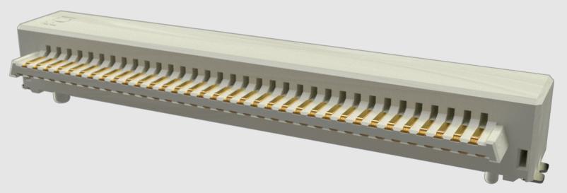 Amphenol Communications Solutions-10162583-411169LF Cabezales del conector y receptáculos PCB Conn Board to Board HDR 69 POS 2.5mm Solder RA Side Entry SMD Reel