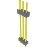 Conn Board Stacker HDR 3 POS 2.54mm Solder ST Top Entry Thru-Hole Bulk