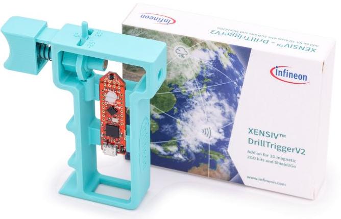 Infineon Technologies AG-DRILLTRIGGERV2TOBO1 Sensor Development Boards and Kits TLX493D 3D Magnetic Sensor Evaluation Kit