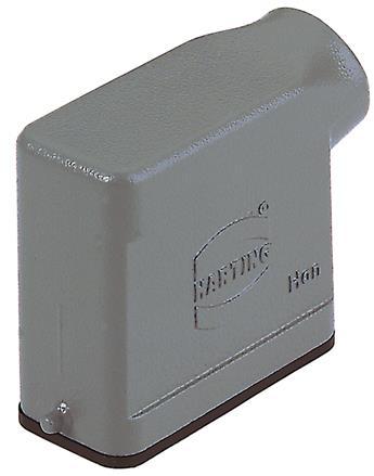 HARTING Technology Group-09200101541 Backshells Hood 90° 10A Shell Size Powder Die Cast Aluminum Single Lock