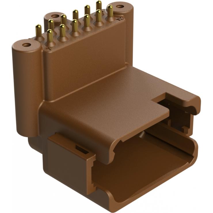 Amphenol-ATF13-12PD-BM31 Steckverbinderleisten und Leiterplattenbuchsen Conn Wire to Board RCP 12 POS 4.42mm Solder RA Thru-Hole Box