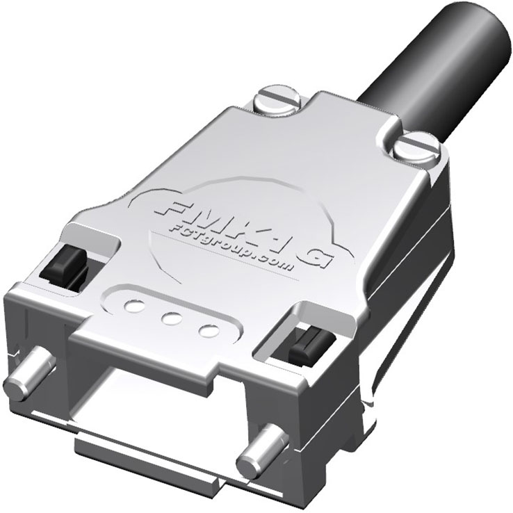 Molex-1731140142 Schrumpfbalgenadapter Backshell 180° 1 Shell Size Nickel Zinc Die Cast