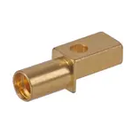 Conn MMPX 0Hz to 15GHz 50Ohm Solder ST Edge Mount F Gold Over Nickel Phosphorus Tape