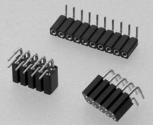 W+P PRODUCTS GmbH-154-018-2-50-00 Steckverbinderleisten und Leiterplattenbuchsen Conn Socket Strip SKT 18 POS 2.54mm Solder RA Thru-Hole