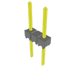 Conn Unshrouded Header HDR 2 POS 5.08mm Solder ST Top Entry Thru-Hole Bulk