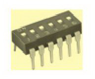 knitter-switch-DBS1002 Conmutador DIP Switch DIP OFF ON SPST 2 Recessed Slide 0.1A 24VDC PC Pins 2000Cycles 2.54mm Thru-Hole