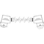 Metal Heavy Duty Connector Double-Ended Cordset