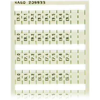 WAGO-209-933 Steckverbinderzubehör WSB Marking Card