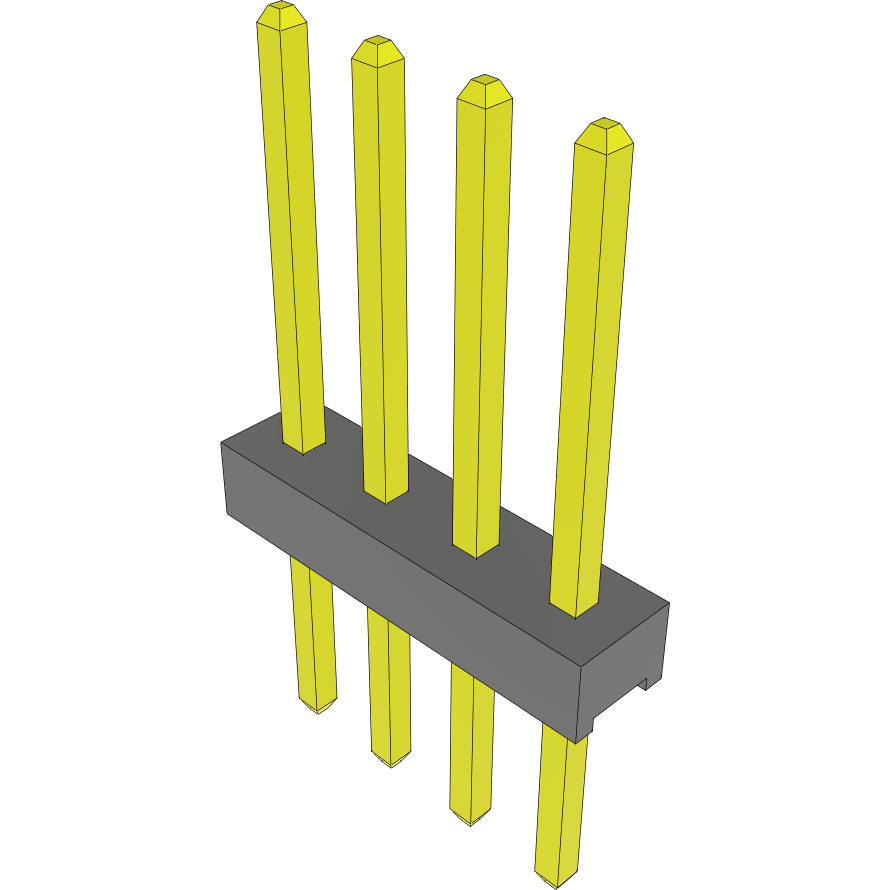 Samtec-MTMM-104-09-S-S-295 Connector Headers and PCB Receptacles Conn Unshrouded Header HDR 4 POS 2mm Solder ST Top Entry Thru-Hole Bulk