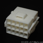 Conn Housing RCP 15 POS 4.5mm Crimp ST Cable Mount White Bag