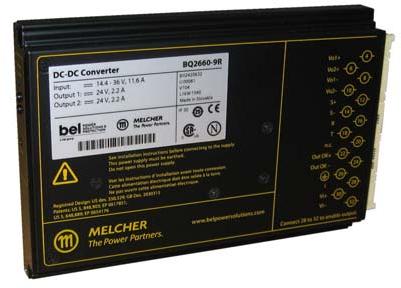 Bel Power Solutions-BQ2320-9R DC to DC Converter and Switching Regulator Module Module DC-DC 24VIN 2-OUT 12V/12V 9.2A/9.2A 120W 15-Pin