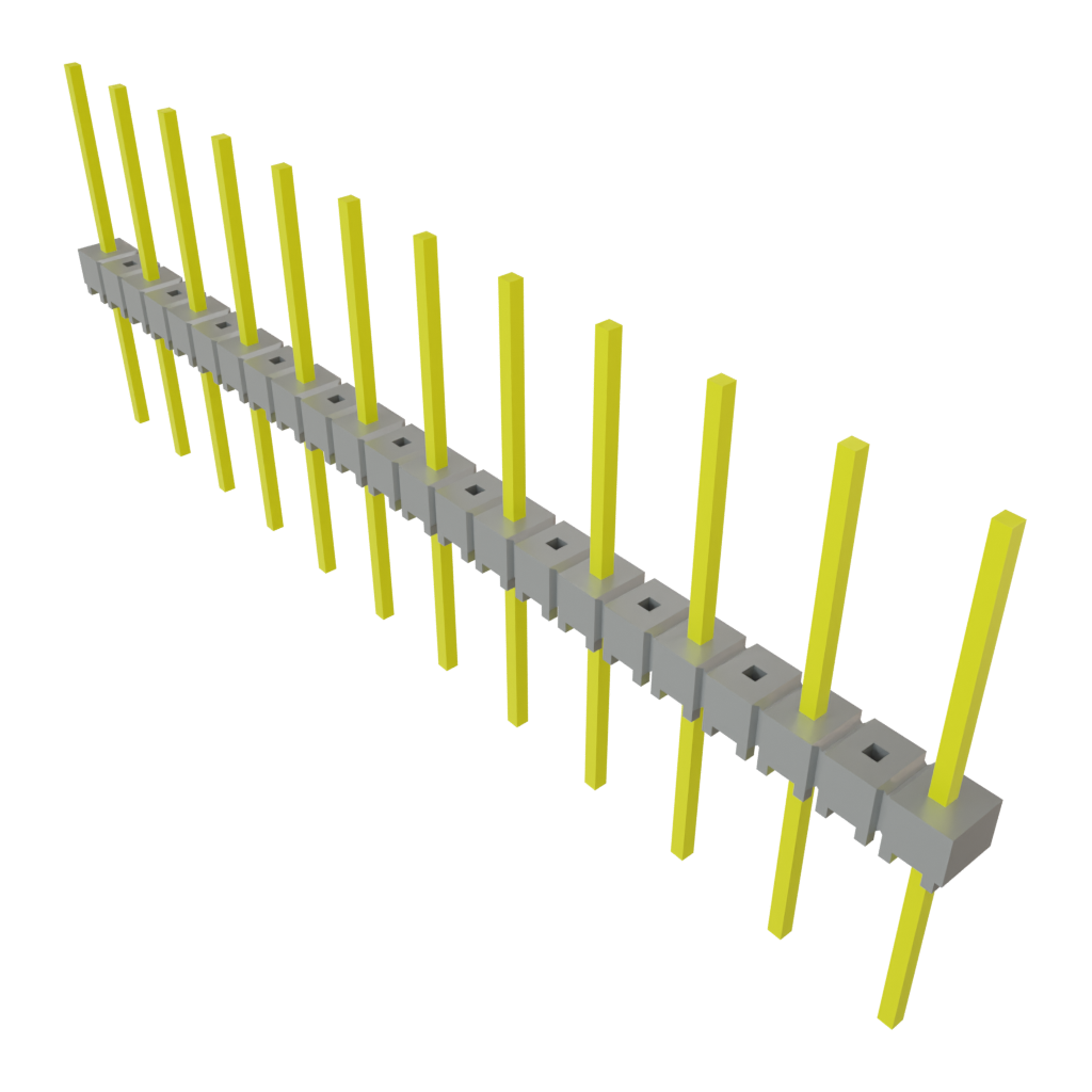 Samtec-MTSW-212-10-G-S-400 Steckverbinderleisten und Leiterplattenbuchsen Conn Unshrouded Header HDR 12 POS 5.08mm Solder ST Top Entry Thru-Hole Bulk