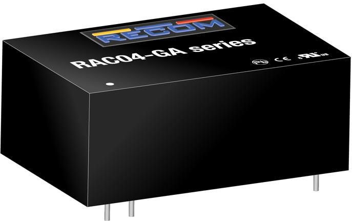 RECOM Power GmbH-RAC04-05SGA AC to DC Power Supplies AC/DC Power Supply Single-OUT 5V 0.8A 4W 5-Pin Tube