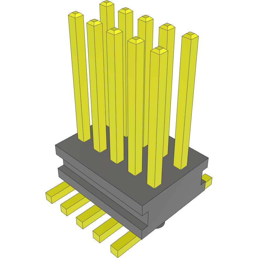Samtec-FTE-105-02-G-DV-A Connector Headers and PCB Receptacles Conn Unshrouded Header HDR 10 POS 0.8mm Solder ST Top Entry SMD Tube